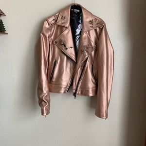 Maleficent motorcycle leather jacket